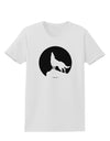 Wolf Howling at the Moon - Design #1 Womens T-Shirt by TooLoud-Womens T-Shirt-TooLoud-White-X-Small-Davson Sales