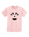 Woman Jack O Lantern Pumpkin Face Childrens T-Shirt-Childrens T-Shirt-TooLoud-PalePink-X-Small-Davson Sales