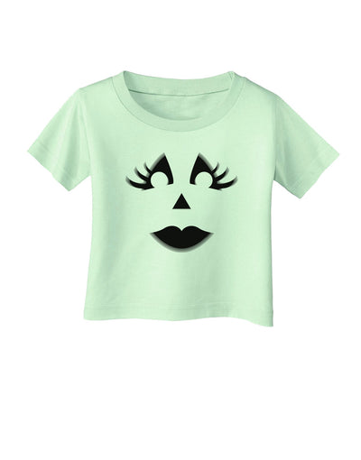 Woman Jack O Lantern Pumpkin Face Infant T-Shirt-Infant T-Shirt-TooLoud-Light-Green-06-Months-Davson Sales