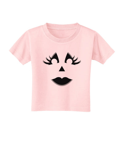 Woman Jack O Lantern Pumpkin Face Toddler T-Shirt-Toddler T-Shirt-TooLoud-Light-Pink-2T-Davson Sales