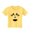 Woman Jack O Lantern Pumpkin Face Toddler T-Shirt-Toddler T-Shirt-TooLoud-Daffodil-Yellow-2T-Davson Sales