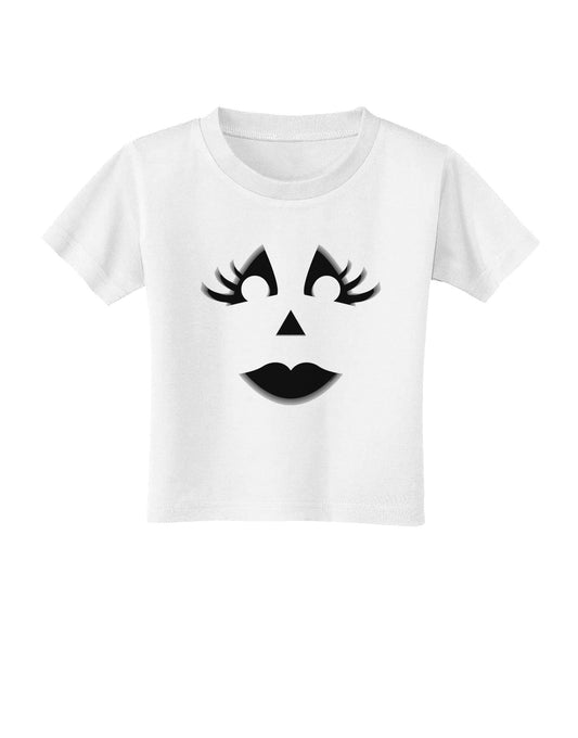 Woman Jack O Lantern Pumpkin Face Toddler T-Shirt-Toddler T-Shirt-TooLoud-White-2T-Davson Sales