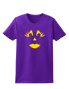 Woman Jack O Lantern Pumpkin Face Womens Dark T-Shirt-TooLoud-Purple-X-Small-Davson Sales