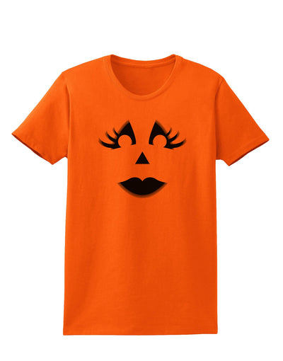 Woman Jack O Lantern Pumpkin Face Womens T-Shirt-Womens T-Shirt-TooLoud-Orange-X-Small-Davson Sales