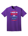 Work On Labor Day Adult Dark T-Shirt-Mens T-Shirt-TooLoud-Purple-Small-Davson Sales