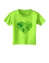 World Globe Heart Toddler T-Shirt-Toddler T-Shirt-TooLoud-Lime-Green-2T-Davson Sales