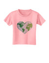 World Globe Heart Toddler T-Shirt-Toddler T-Shirt-TooLoud-Candy-Pink-2T-Davson Sales