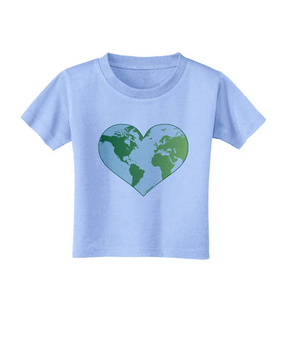 World Globe Heart Toddler T-Shirt-Toddler T-Shirt-TooLoud-Aquatic-Blue-2T-Davson Sales