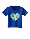 World Globe Heart Toddler T-Shirt Dark-Toddler T-Shirt-TooLoud-Royal-Blue-2T-Davson Sales