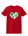 World Globe Heart Womens Dark T-Shirt-TooLoud-Red-X-Small-Davson Sales