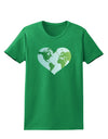 World Globe Heart Womens Dark T-Shirt-TooLoud-Kelly-Green-X-Small-Davson Sales