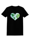 World Globe Heart Womens Dark T-Shirt-TooLoud-Black-X-Small-Davson Sales