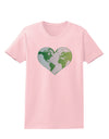 World Globe Heart Womens T-Shirt-Womens T-Shirt-TooLoud-PalePink-X-Small-Davson Sales