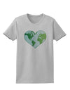 World Globe Heart Womens T-Shirt-Womens T-Shirt-TooLoud-AshGray-X-Small-Davson Sales