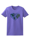 World Globe Heart Womens T-Shirt-Womens T-Shirt-TooLoud-Violet-X-Small-Davson Sales