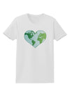 World Globe Heart Womens T-Shirt-Womens T-Shirt-TooLoud-White-X-Small-Davson Sales