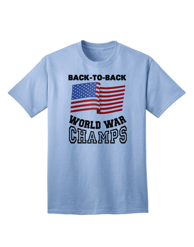 World War Champions Adult T-Shirt - Commemorating Historical Triumphs-Mens T-shirts-TooLoud-Light-Blue-Small-Davson Sales