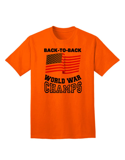 World War Champions Adult T-Shirt - Commemorating Historical Triumphs-Mens T-shirts-TooLoud-Orange-Small-Davson Sales