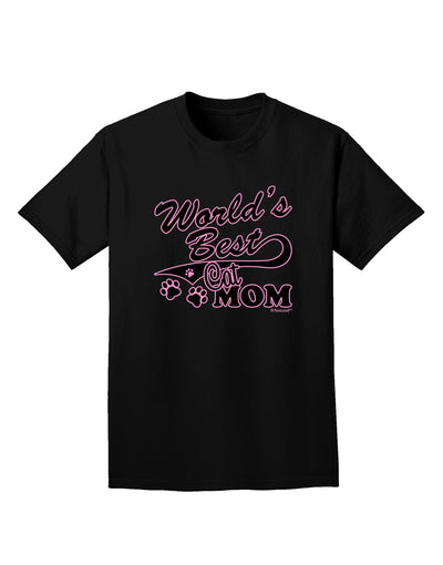 World's Best Cat Mom Adult Dark T-Shirt by TooLoud-Mens T-Shirt-TooLoud-Black-Small-Davson Sales