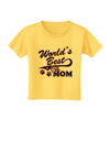 World's Best Cat Mom Toddler T-Shirt by TooLoud-Toddler T-Shirt-TooLoud-Yellow-2T-Davson Sales