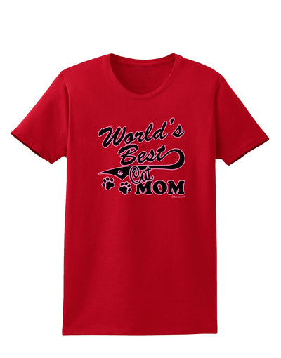 World's Best Cat Mom Womens Dark T-Shirt by TooLoud-Womens T-Shirt-TooLoud-Red-X-Small-Davson Sales