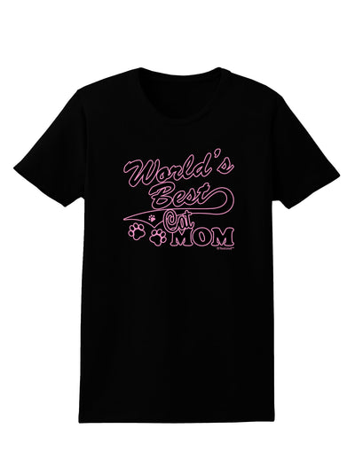 World's Best Cat Mom Womens Dark T-Shirt by TooLoud-Womens T-Shirt-TooLoud-Black-X-Small-Davson Sales