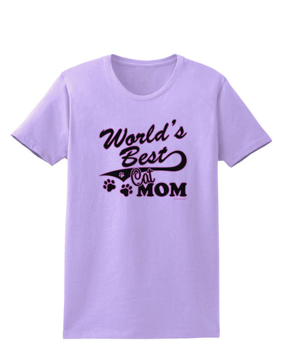 World's Best Cat Mom Womens T-Shirt by TooLoud-Womens T-Shirt-TooLoud-Lavender-X-Small-Davson Sales