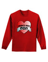 World's Best Mom - Heart Banner Design Adult Long Sleeve Dark T-Shirt by TooLoud-TooLoud-Red-Small-Davson Sales