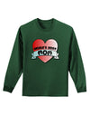 World's Best Mom - Heart Banner Design Adult Long Sleeve Dark T-Shirt by TooLoud-TooLoud-Dark-Green-Small-Davson Sales