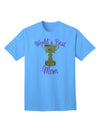 World's Best Mom - Number One Trophy Adult T-Shirt-unisex t-shirt-TooLoud-Aquatic-Blue-Small-Davson Sales