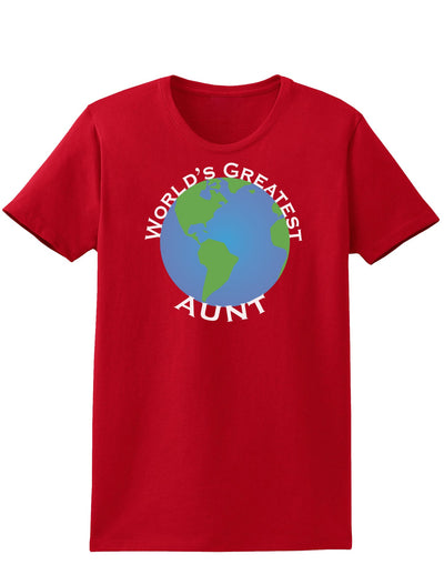 World's Greateest Aunt Womens Dark T-Shirt-TooLoud-Red-X-Small-Davson Sales