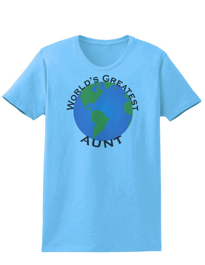 World's Greateest Aunt Womens T-Shirt-Womens T-Shirt-TooLoud-Aquatic-Blue-X-Small-Davson Sales