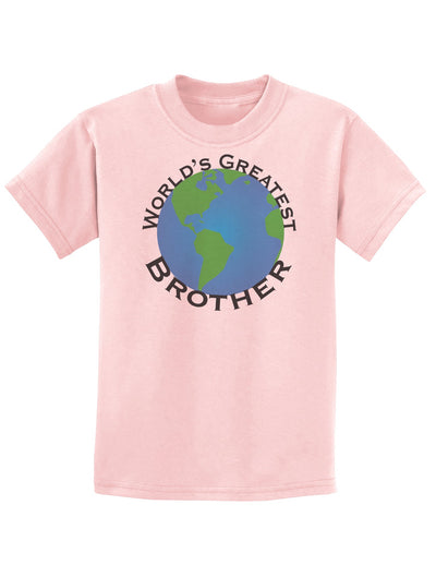 World's Greatest Brother Childrens T-Shirt-Childrens T-Shirt-TooLoud-PalePink-X-Small-Davson Sales