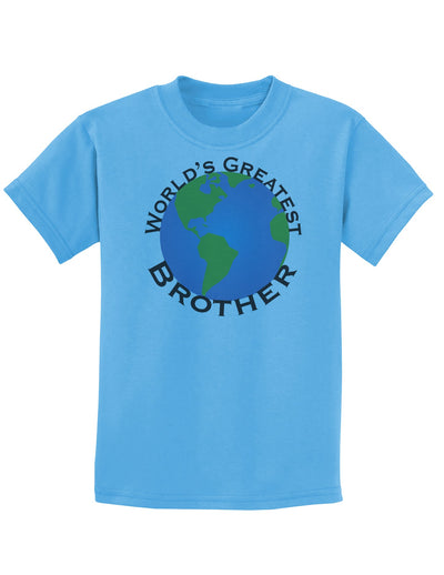 World's Greatest Brother Childrens T-Shirt-Childrens T-Shirt-TooLoud-Aquatic-Blue-X-Small-Davson Sales