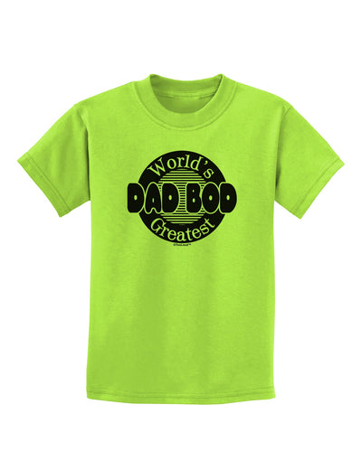 Worlds Greatest Dad Bod Childrens T-Shirt by TooLoud-Childrens T-Shirt-TooLoud-Lime-Green-X-Small-Davson Sales