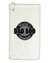 Worlds Greatest Dad Bod Micro Terry Gromet Golf Towel 16 x 25 inch by TooLoud-Golf Towel-TooLoud-White-Davson Sales