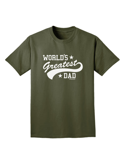 World's Greatest Dad - Sport Style Adult Dark T-Shirt by TooLoud-Mens T-Shirt-TooLoud-Military-Green-Small-Davson Sales