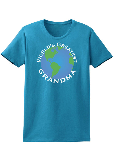 World's Greatest Grandma Womens Dark T-Shirt-TooLoud-Turquoise-X-Small-Davson Sales