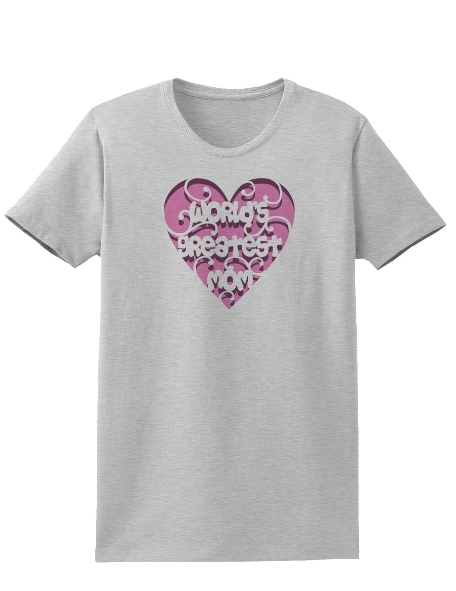 World's Greatest Mom Heart Womens T-Shirt-Womens T-Shirt-TooLoud-White-X-Small-Davson Sales