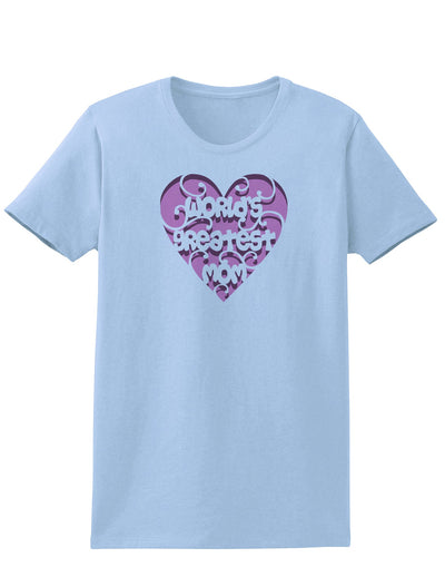 World's Greatest Mom Heart Womens T-Shirt-Womens T-Shirt-TooLoud-Light-Blue-X-Small-Davson Sales