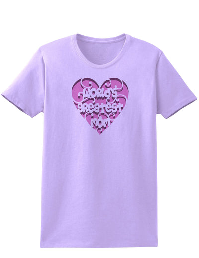 World's Greatest Mom Heart Womens T-Shirt-Womens T-Shirt-TooLoud-Lavender-X-Small-Davson Sales