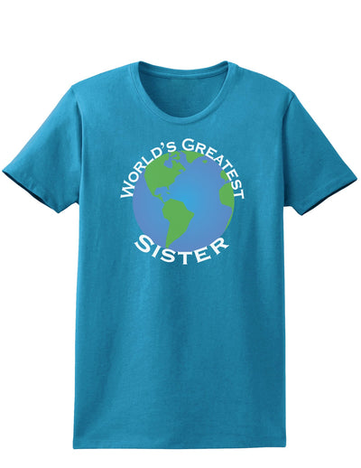 World's Greatest Sister Womens Dark T-Shirt-TooLoud-Turquoise-X-Small-Davson Sales