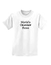 World's Okayest Boss Text - Boss Day Childrens T-Shirt-Childrens T-Shirt-TooLoud-White-X-Small-Davson Sales