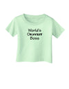 World's Okayest Boss Text - Boss Day Infant T-Shirt-Infant T-Shirt-TooLoud-Light-Green-06-Months-Davson Sales