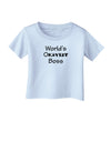 World's Okayest Boss Text - Boss Day Infant T-Shirt-Infant T-Shirt-TooLoud-Light-Blue-06-Months-Davson Sales