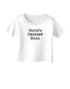 World's Okayest Boss Text - Boss Day Infant T-Shirt-Infant T-Shirt-TooLoud-White-06-Months-Davson Sales