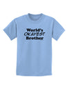 World's Okayest Brother Text Childrens T-Shirt by TooLoud-Childrens T-Shirt-TooLoud-Light-Blue-X-Small-Davson Sales