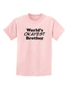 World's Okayest Brother Text Childrens T-Shirt by TooLoud-Childrens T-Shirt-TooLoud-PalePink-X-Small-Davson Sales