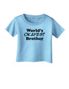 World's Okayest Brother Text Infant T-Shirt by TooLoud-Infant T-Shirt-TooLoud-Aquatic-Blue-06-Months-Davson Sales