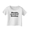 World's Okayest Brother Text Infant T-Shirt by TooLoud-Infant T-Shirt-TooLoud-White-06-Months-Davson Sales